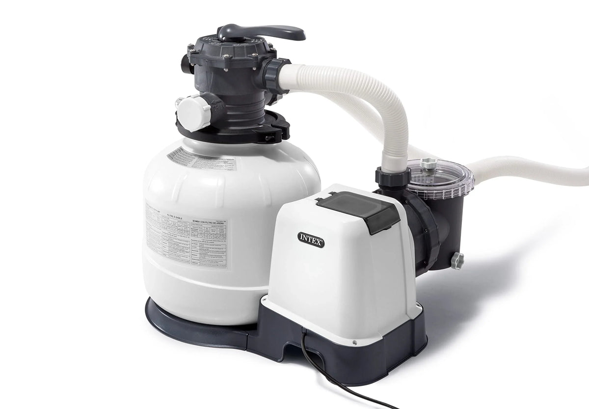 26651EG SX3000 Krystal Clear Sand Filter Pump for Above Ground Pools, 16in, Light gray