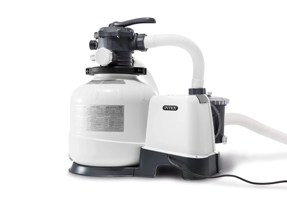 26651EG SX3000 Krystal Clear Sand Filter Pump for Above Ground Pools, 16in, Light gray