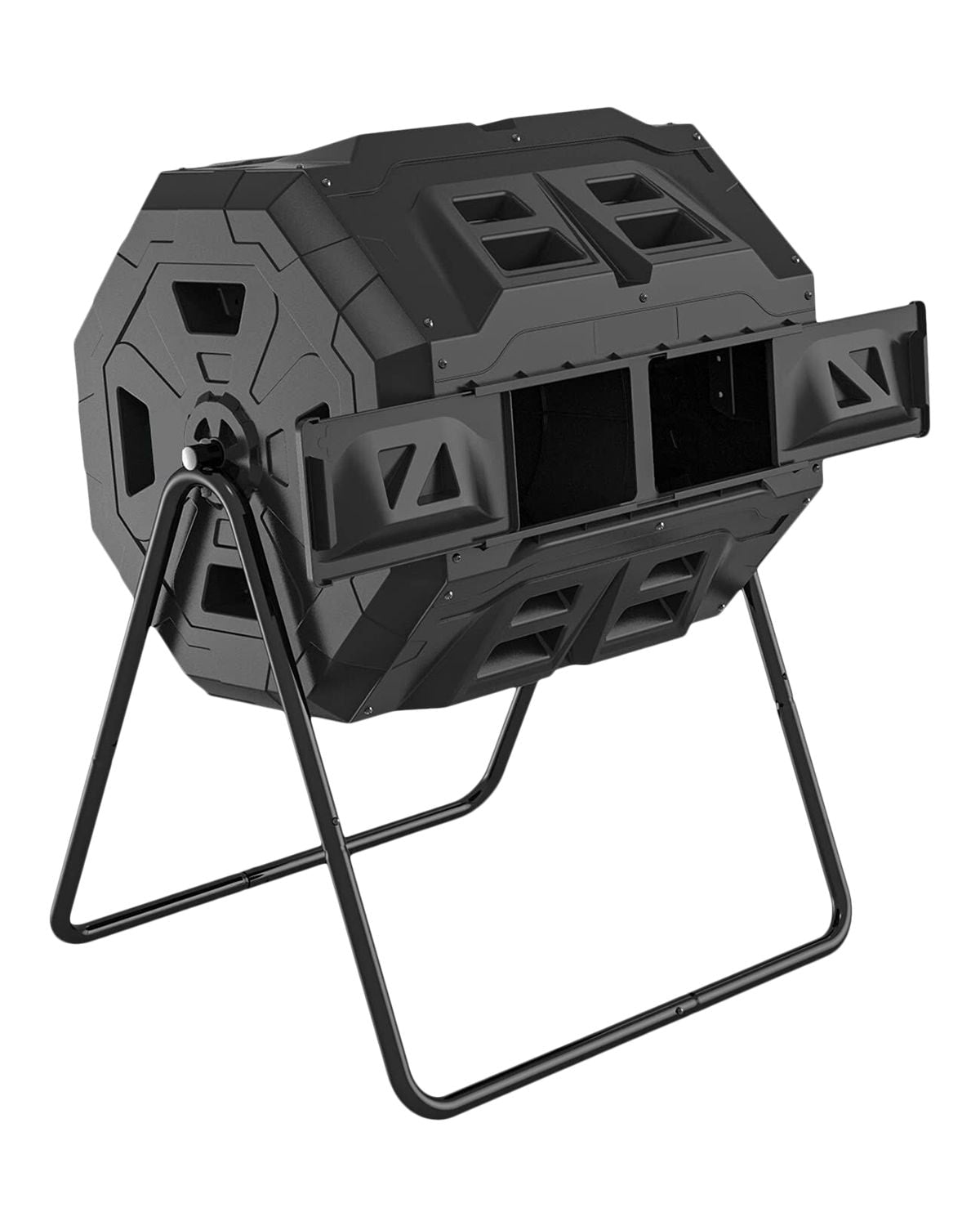 Tumbling Composter with Two Chambers