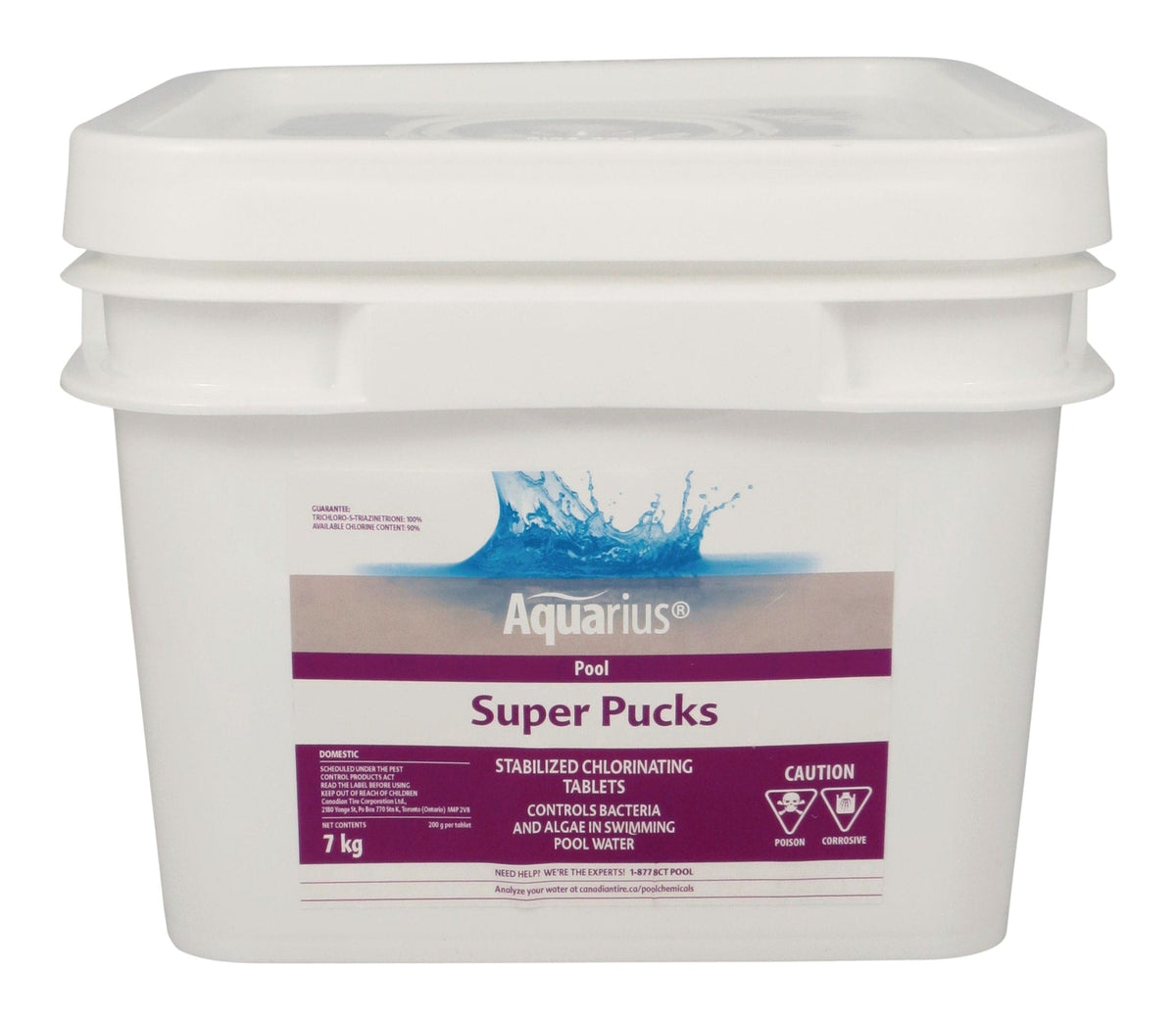 Aquarius Super Pucks - Stabilized Pool Chlorine Pucks, 7-kg