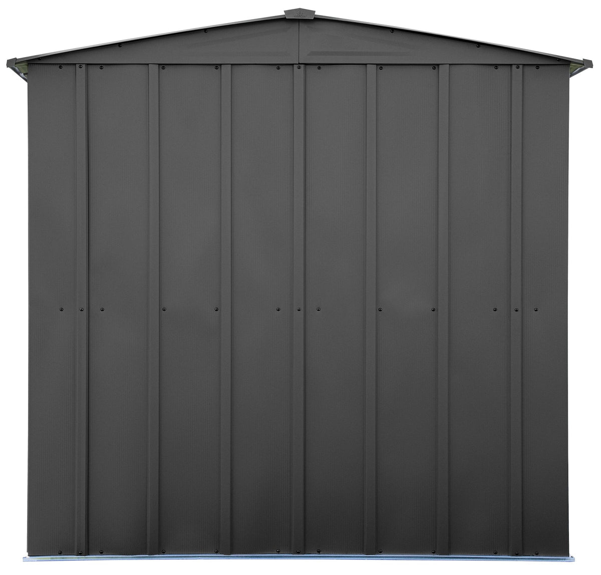 Arrow Classic Galvanized Steel Storage Shed, Charcoal, 6-ft x 5-ft