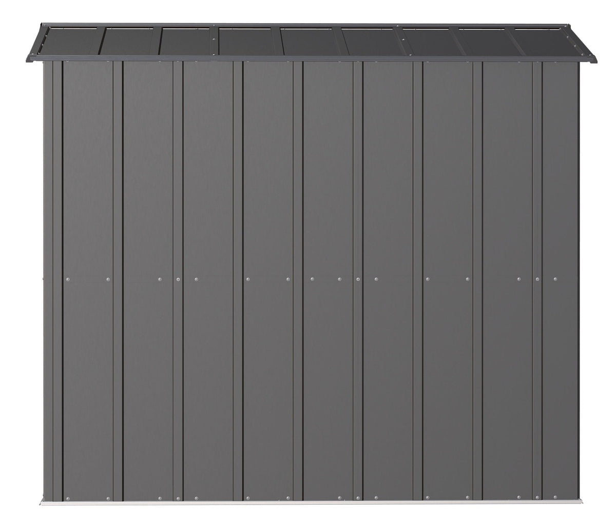 Arrow Classic Galvanized Steel Storage Shed, Charcoal, 6-ft x 7-ft