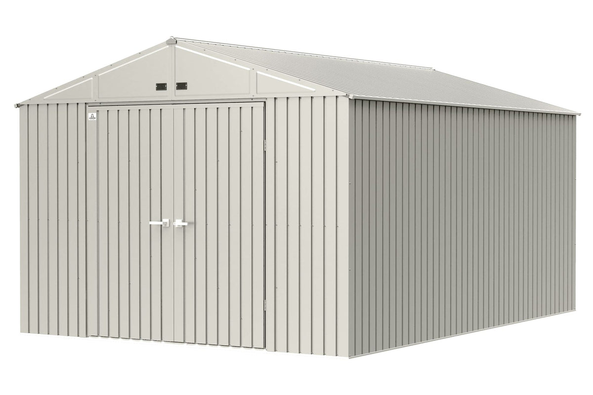 Arrow Elite 10x14-ft Cool Grey Corrosion-Resistant Steel Shed