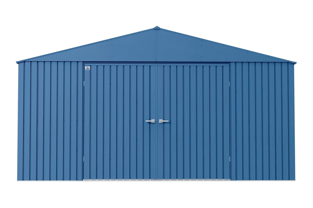 Arrow Elite 14x16-ft Blue Grey Corrosion-Resistant Steel Shed