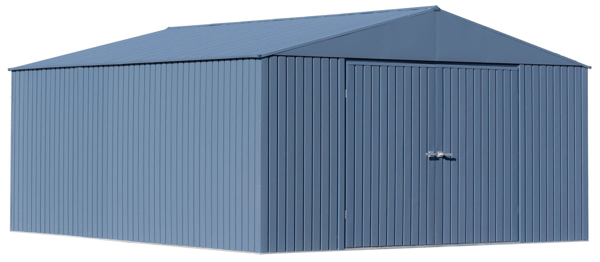 Arrow Elite 14x16-ft Blue Grey Corrosion-Resistant Steel Shed