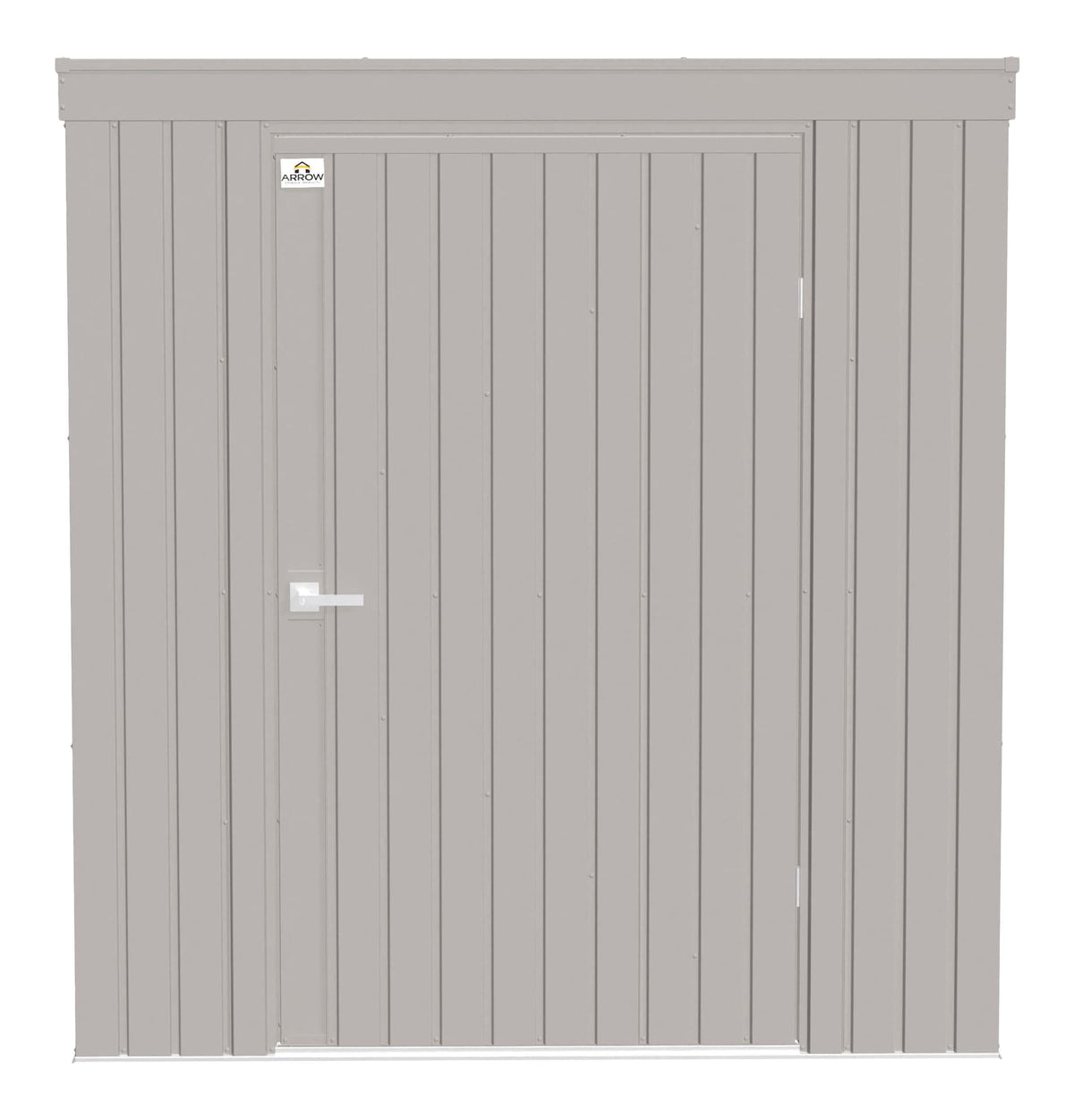 Arrow Elite Steel Storage Shed with Pent Roof, Cool Grey, 6-ft x 4-ft