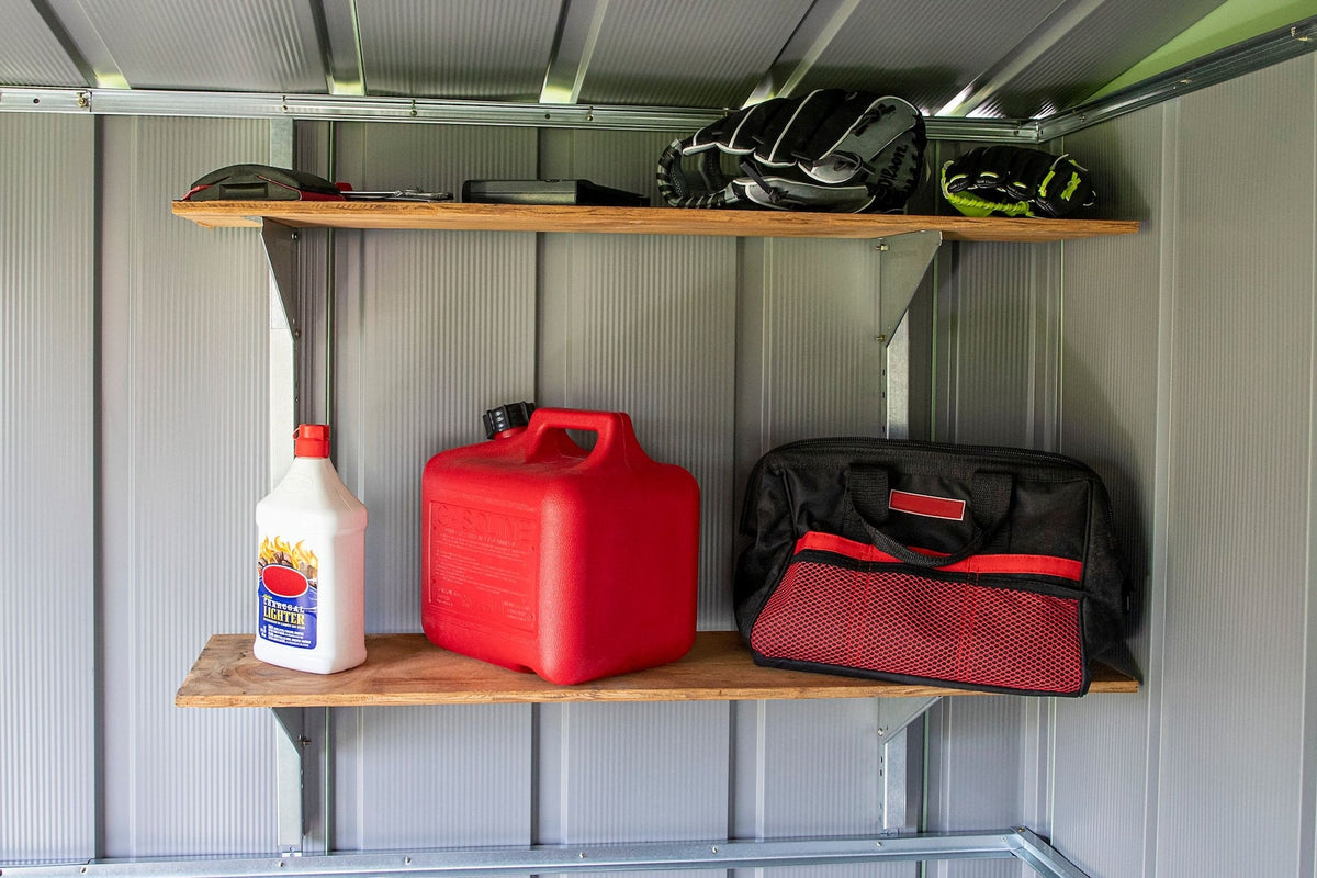 Arrow Galvanized Steel Shelf Kit with Hanger and Brackets