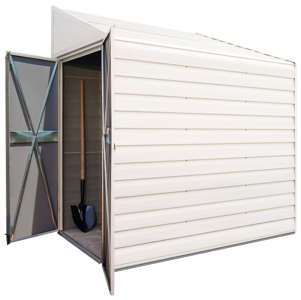 Arrow Yardsaver Electro Galvanized Steel Storage Shed, 4-ft x 10-ft