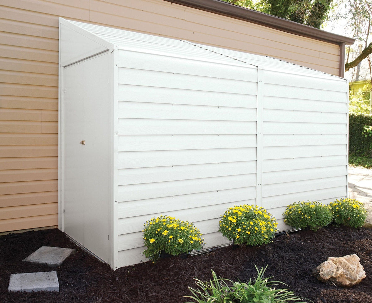Arrow Yardsaver Electro Galvanized Steel Storage Shed, 4-ft x 10-ft