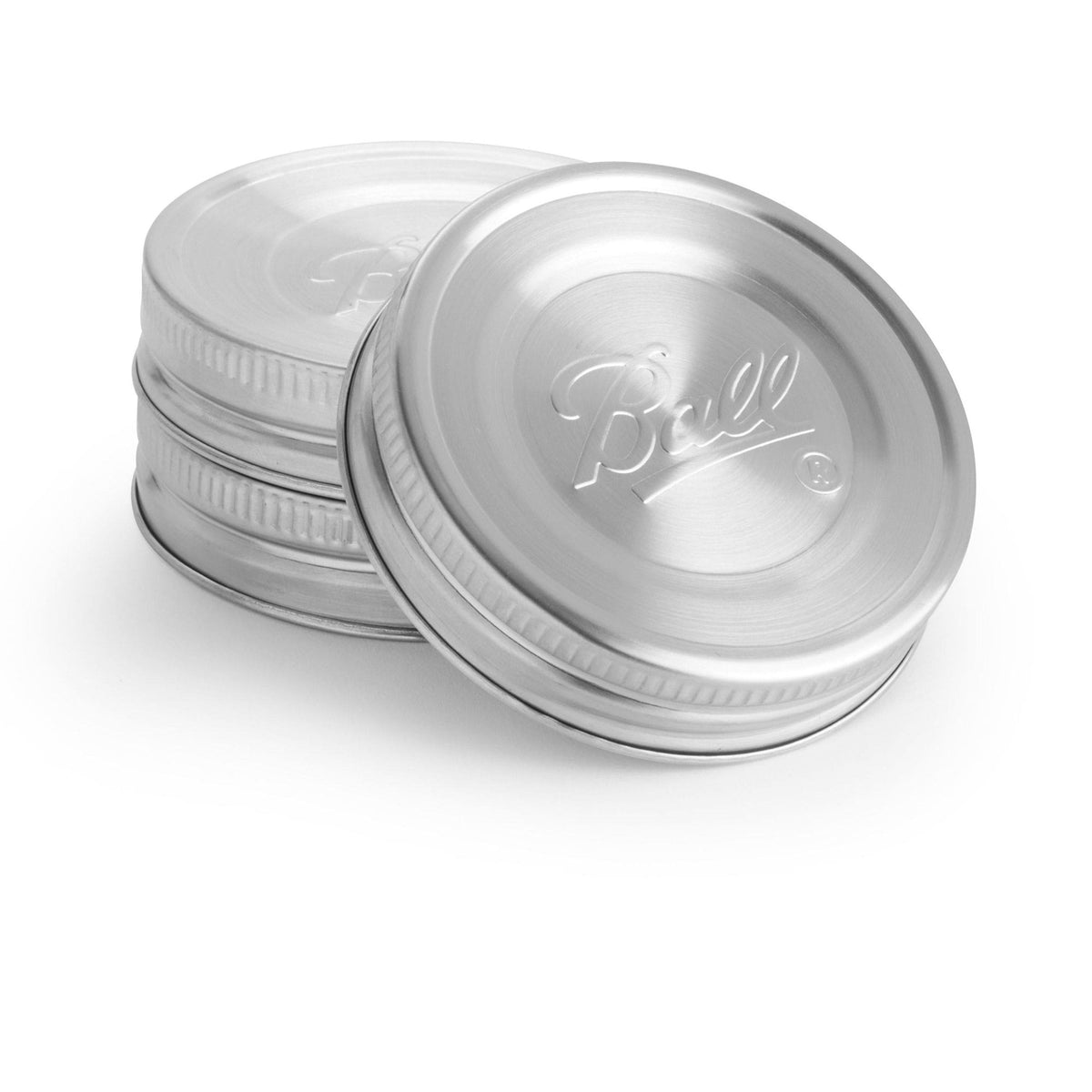 BALL Regular Mouth Stainless Steed Lids, Rust-Resistant, 3-pk