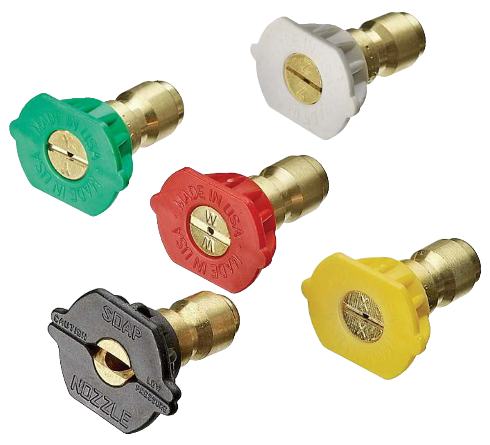 Quick-Connect Spray Nozzle Tips Kit Compatible with 4000 PSI Gas Pressure Washer, 5-pk