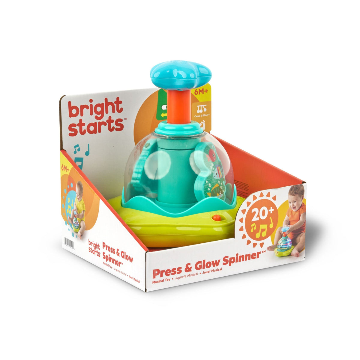 Press and Glow Spinner Toy