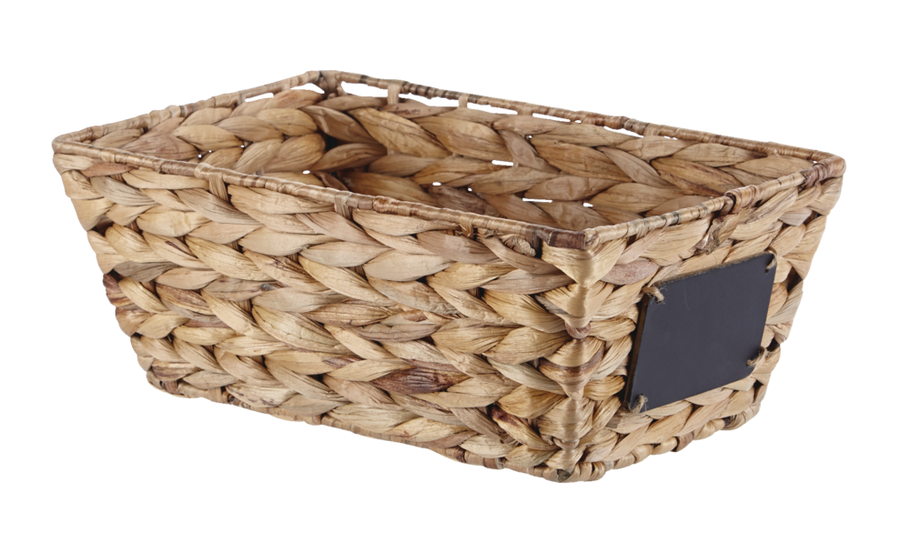 CANVAS Meg Rectangular Hand Woven Storage Basket, 12 x 8 x 5.1-in