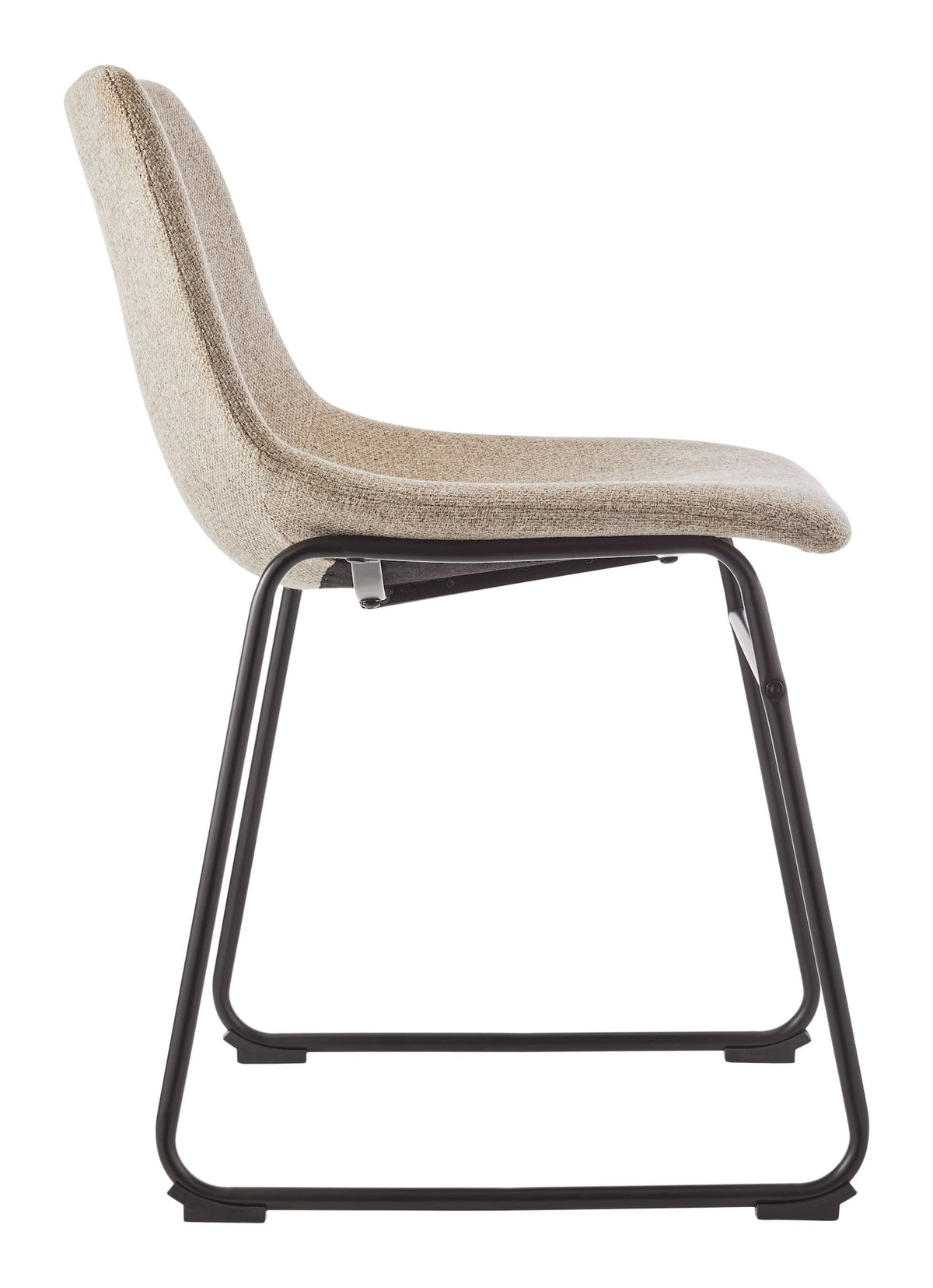Canvas Scottie Modern Fabric Dining Chair, Dark Grey