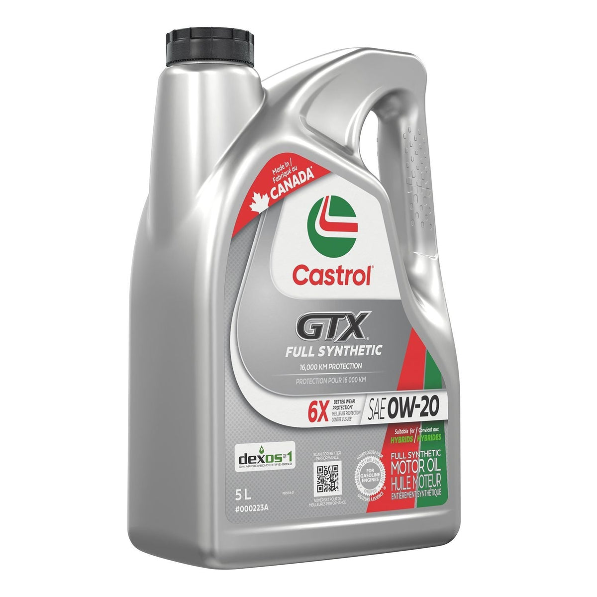 GTX Full Synthetic 0W20 Engine/Motor Oil, 5-L Jug