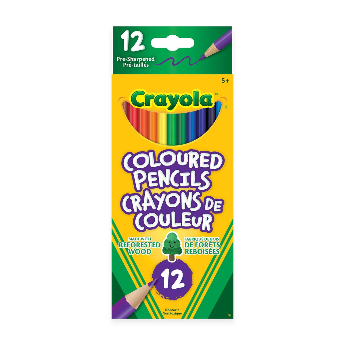 Coloured Pencils, 12 Pieces, Multicolour