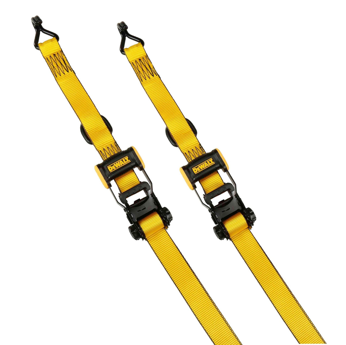 3,300-lb Ratchet Tie Down Strap, Weatherproof, 1.5-in x 16-ft (3.8 cm x 4.8 m), 2-pk