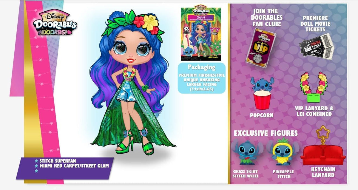 Doorables Deluxe Superfan Premier Collector Doll for Ages 3+