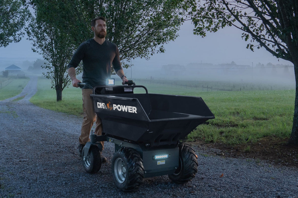 POWER by Marlon 1100 lb Self-Drive Electric Dump Cart