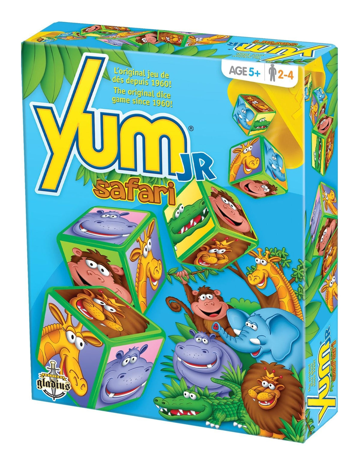 Yum Jr. Safari Animal Dice Game Set for Kids, Ages 5+