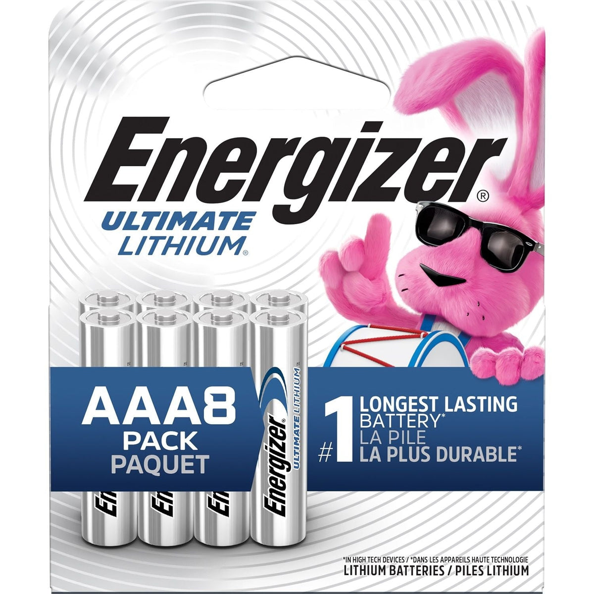 Ultimate Lithium AAA Batteries, 8-pk