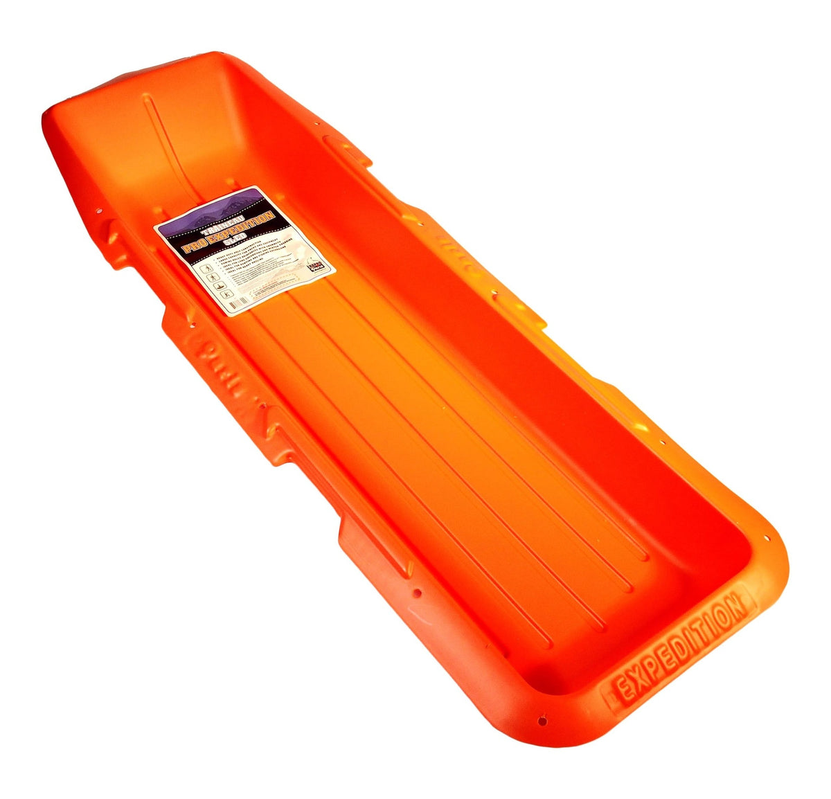 Expedition Heavy Duty Multi-Functional Snow Sled, Orange, 60-in