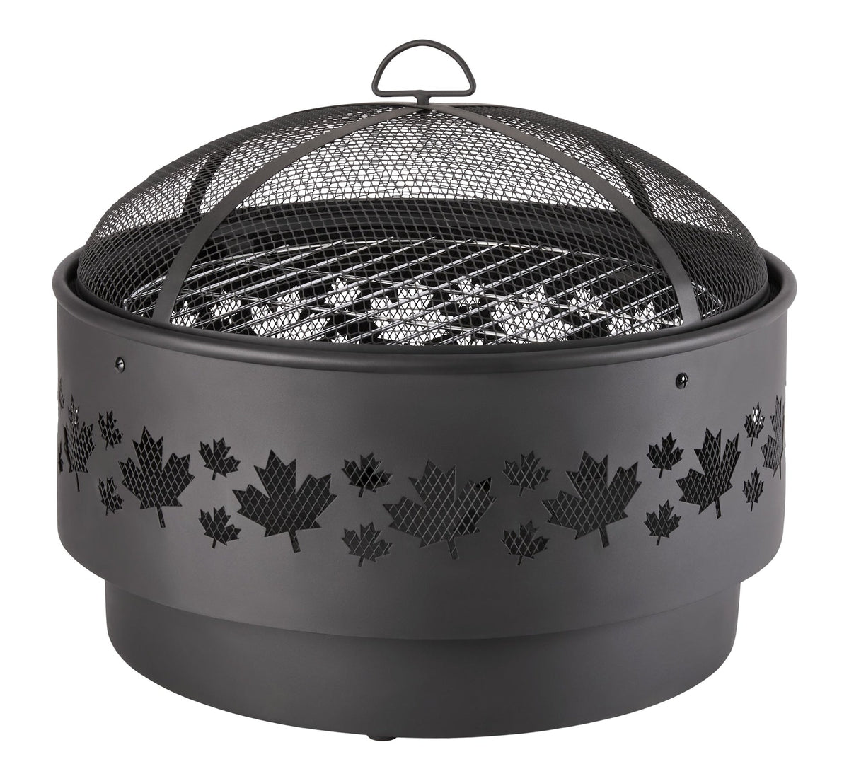 Brome Round Outdoor Wood Firepit, 24-in