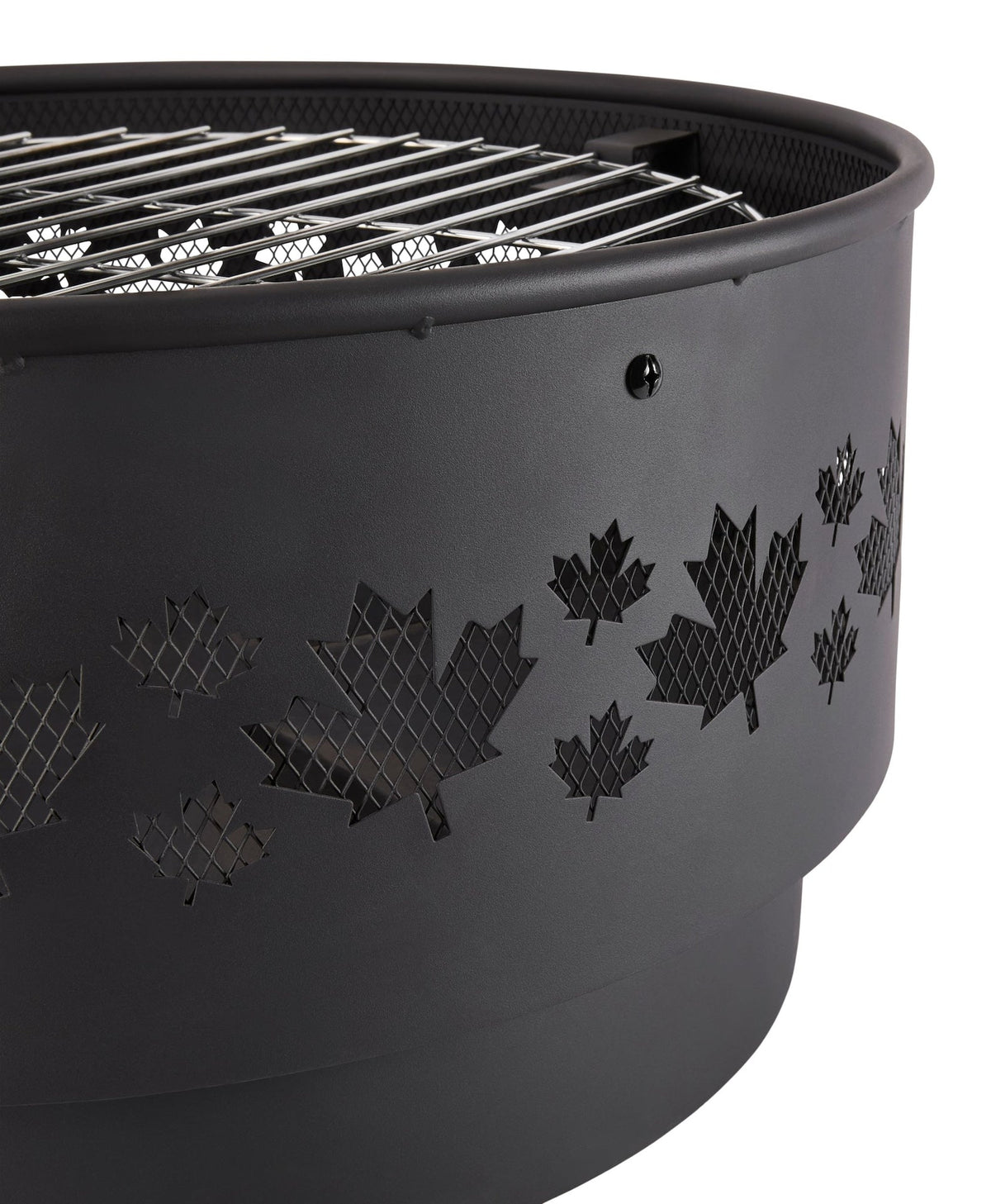 Brome Round Outdoor Wood Firepit, 24-in