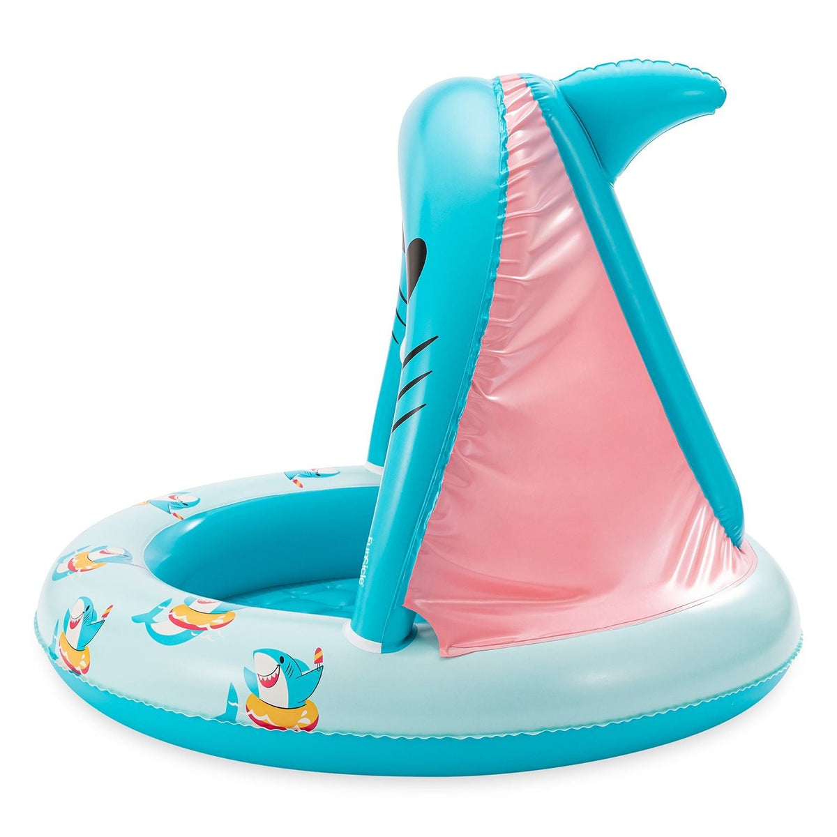 Smiley Shark Shaded Pool, Ages 1+