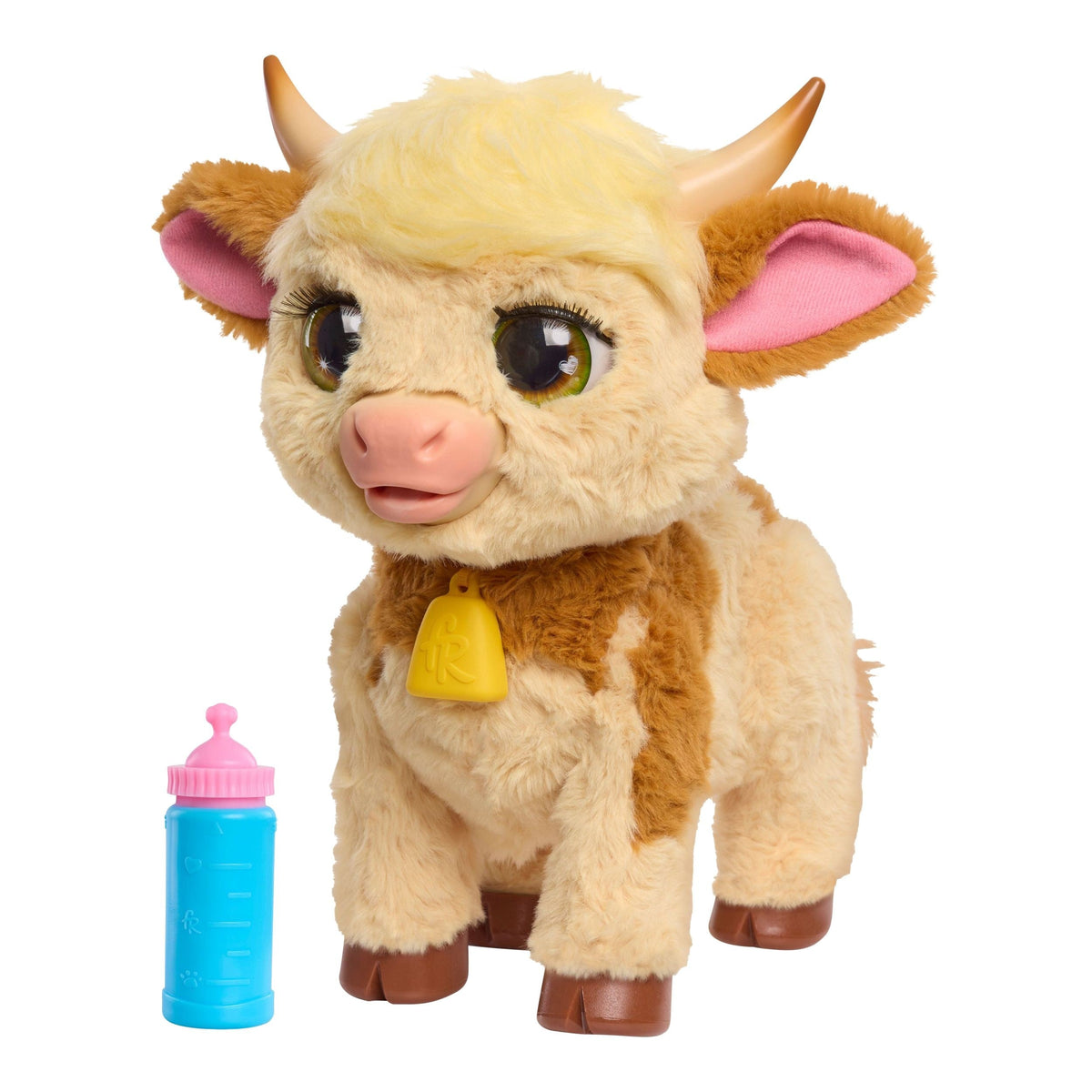 Maggie the Feed and Follow Cow with Bottle, 11-in