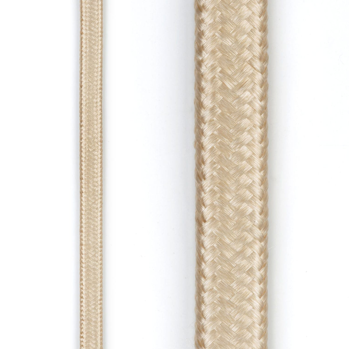 Globe 9-ft 16/2 Fabric Extension Cord, Right Angle Plug, 3 Outlets, Gold