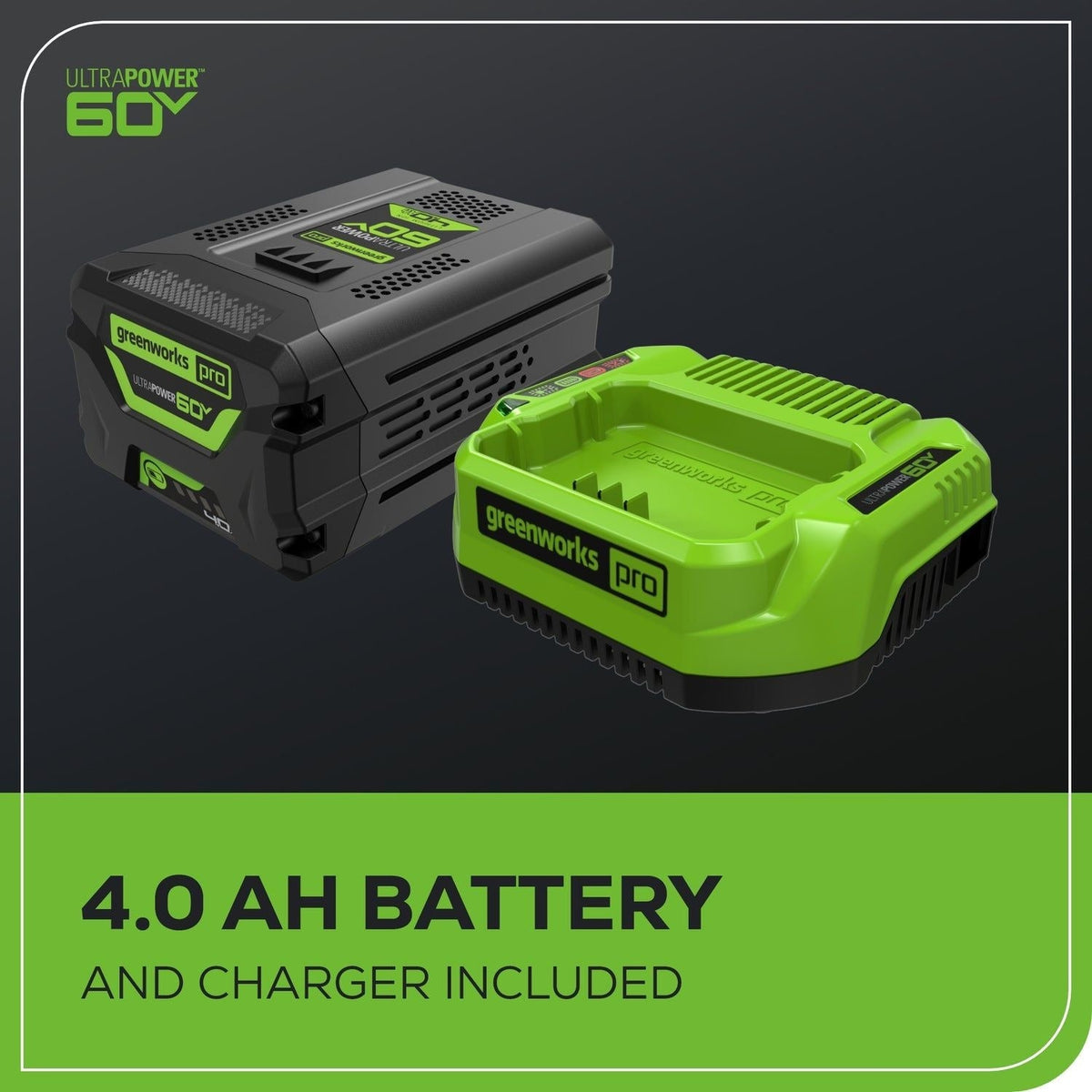 60V 13-in String Trimmer & 540CFM/140MPH Blower Combo Kit with 4.0Ah Battery & Charger