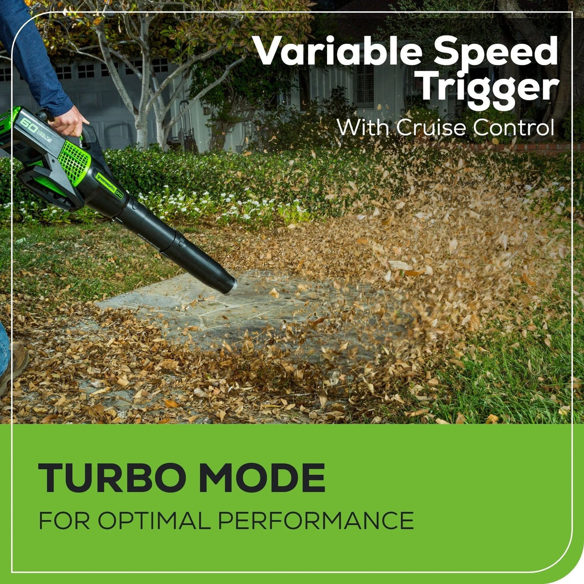 60V 13-in String Trimmer & 540CFM/140MPH Blower Combo Kit with 4.0Ah Battery & Charger