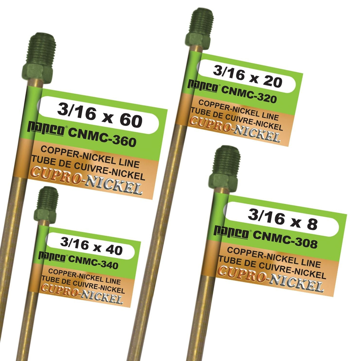 CNMC308 Nickel Brake Line, European, 8 x 3/16-in Please make sure this part fits your need