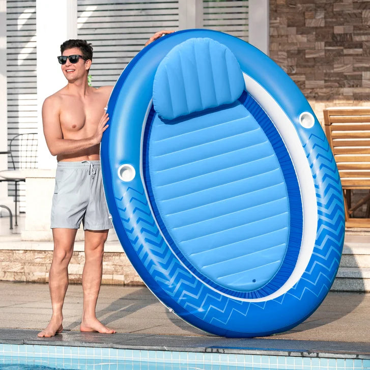 Comfort Plush Cover Lounge Float, 2 pack