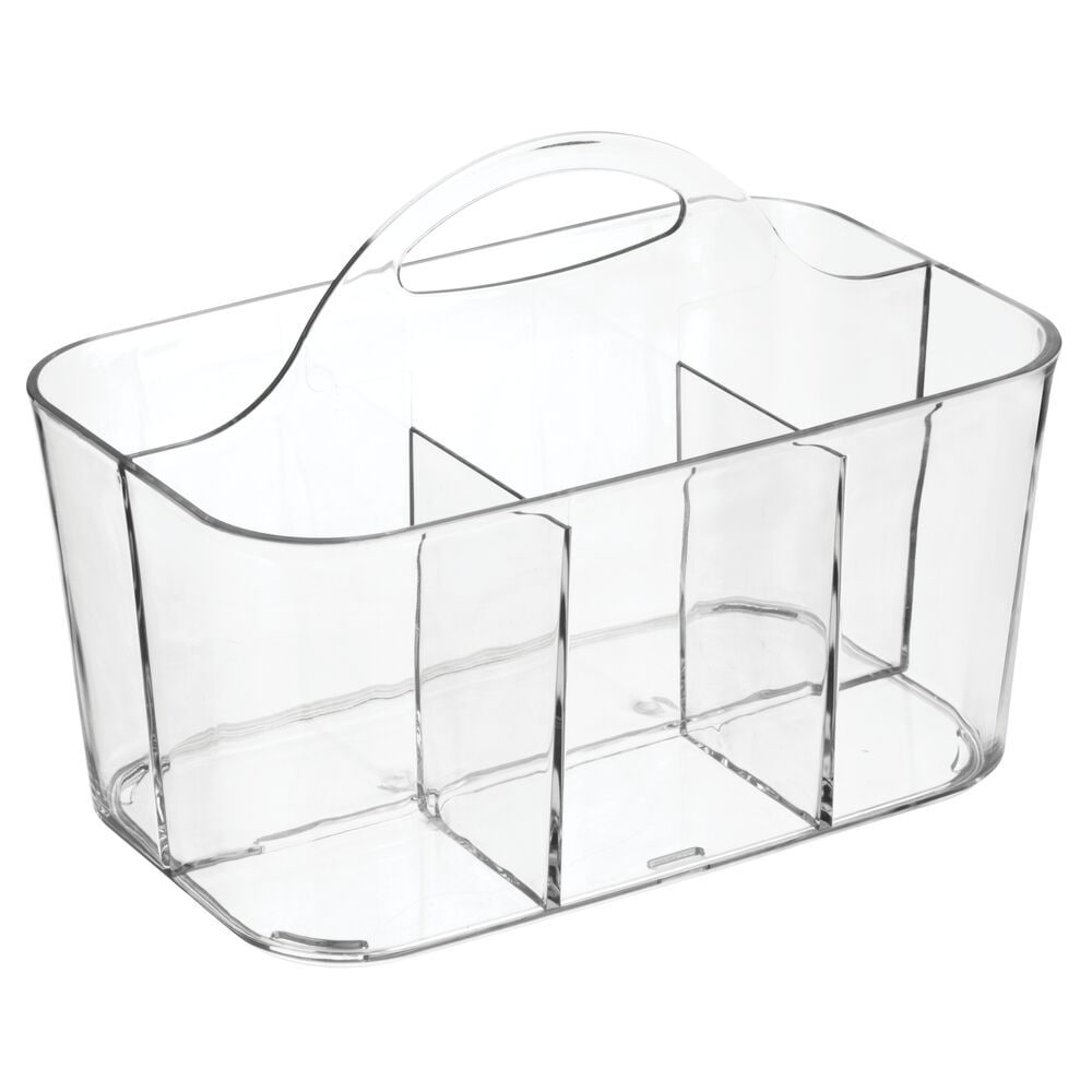 RPET Clarity Bathroom Organizer Caddy, Clear