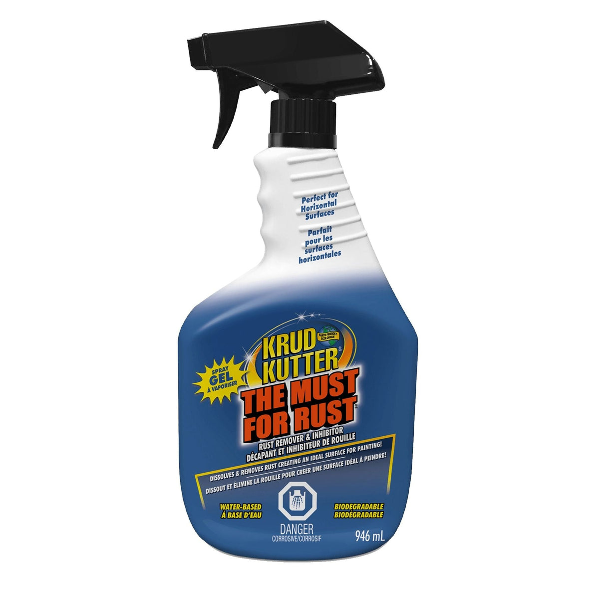 Rust Remover Spray & Inhibitor, Water-Based, Biodegradable, 946-mL