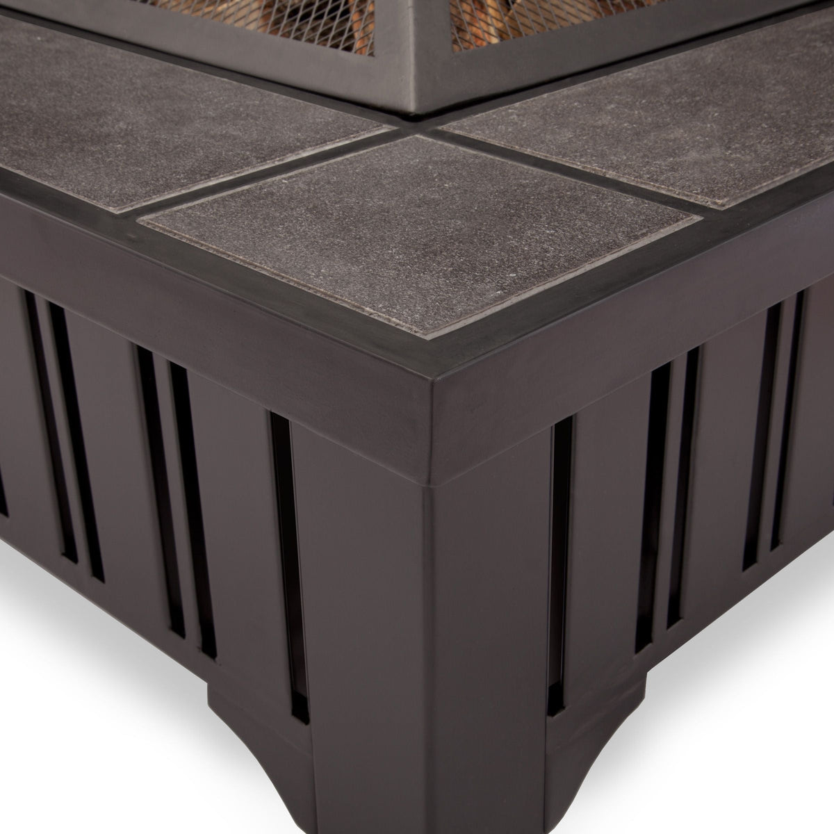 Lafayette Square Wood Burning Fire Pit in Black, 34-in