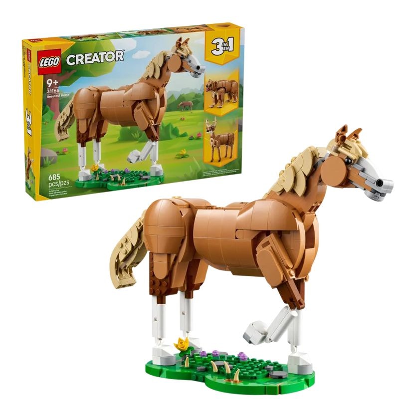 Creator 3-in-1 Beautiful Horse - 31166, 685-pcs, Ages 9+