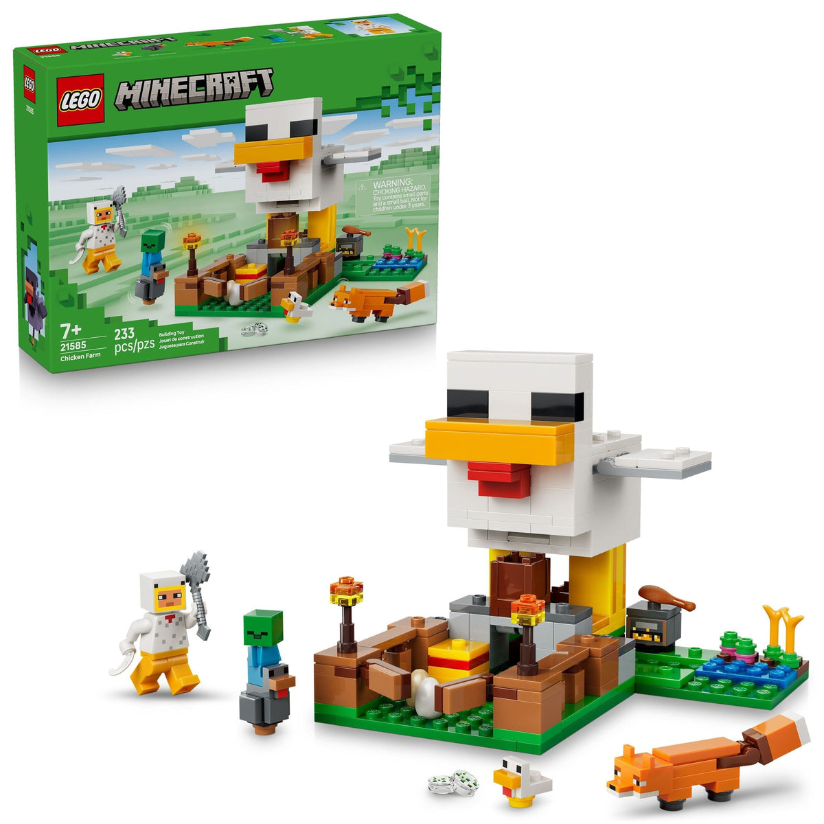 Chicken Farm Toy Building Set - 21585, 233-pcs, Ages 7+