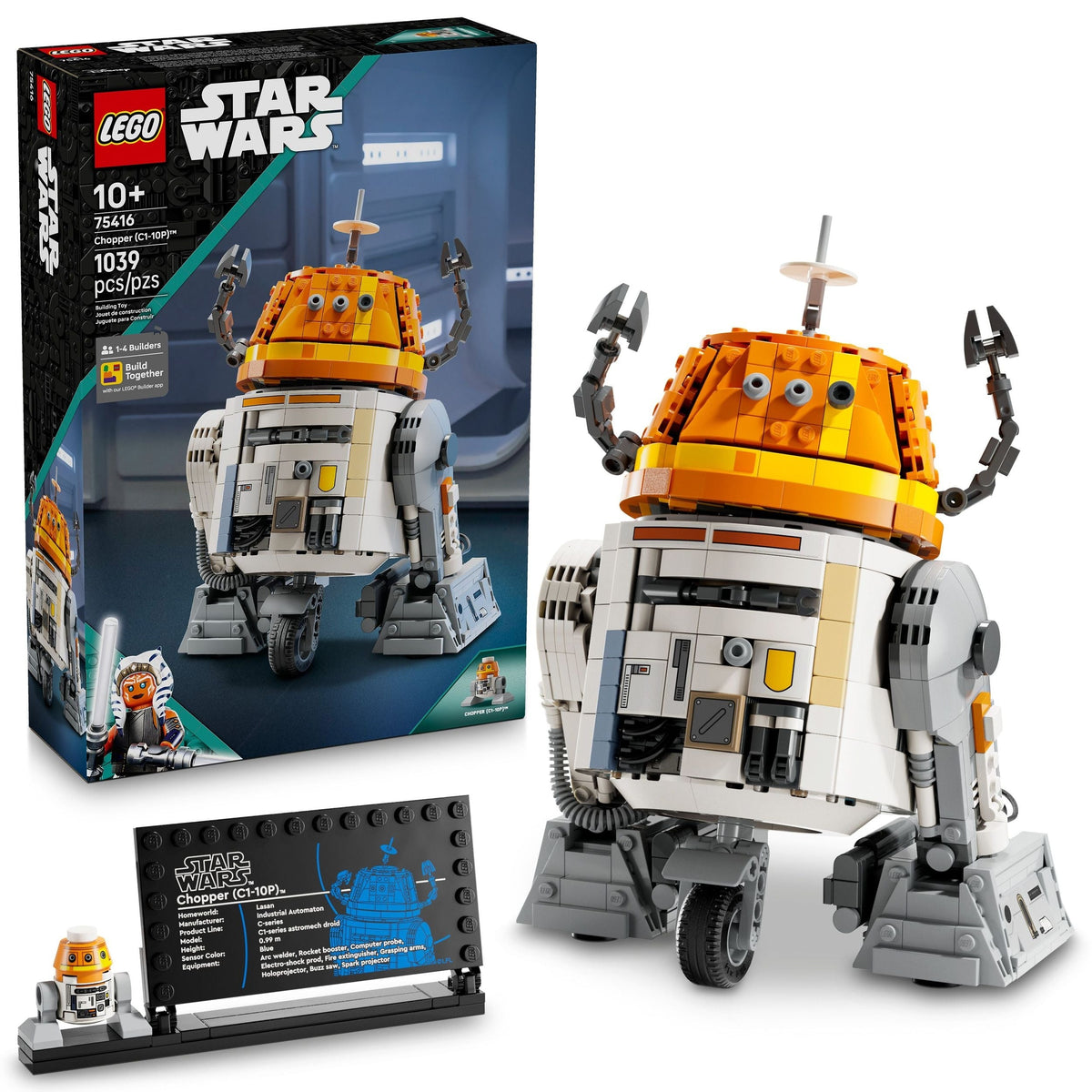 Chopper (C1-10P) Astromech Droid - 75416, 1039-pcs, Ages 10+