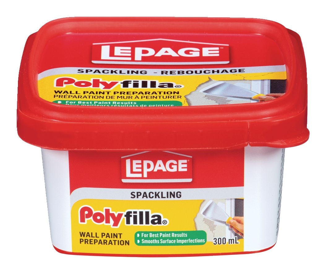 Wall Paint Preparation Spackling, Hole/Crack Repair Filler, White