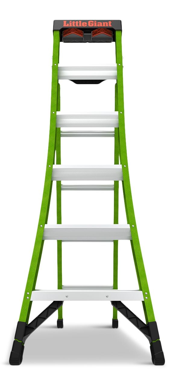 Ladders King Kombo 3-in-1 Grade 1AA Fiberglass Ladder, 6-ft to 10-ft, 375-lb, Model# 13906-305