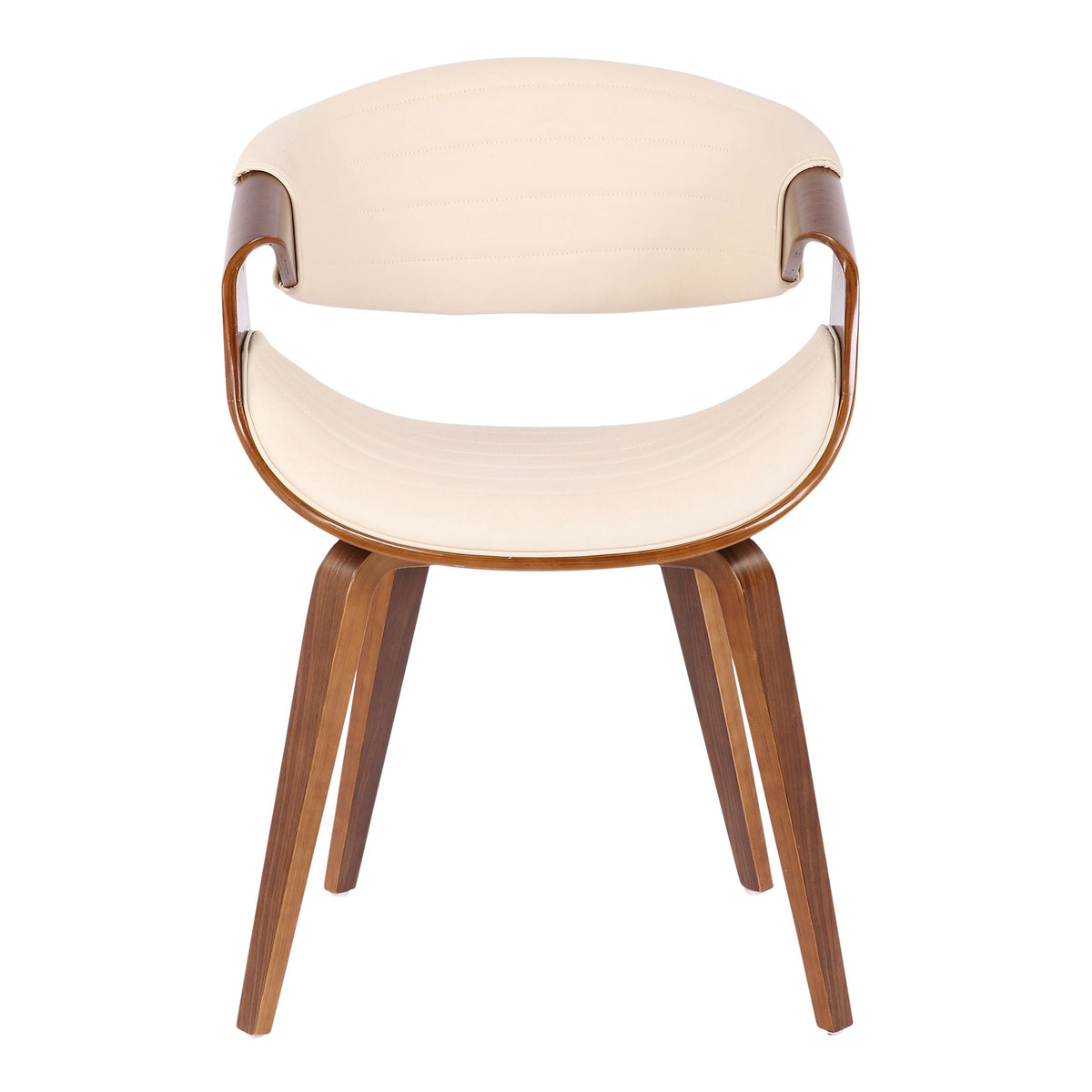 Symphony Faux Leather Dining/ Accent Chair, Cream