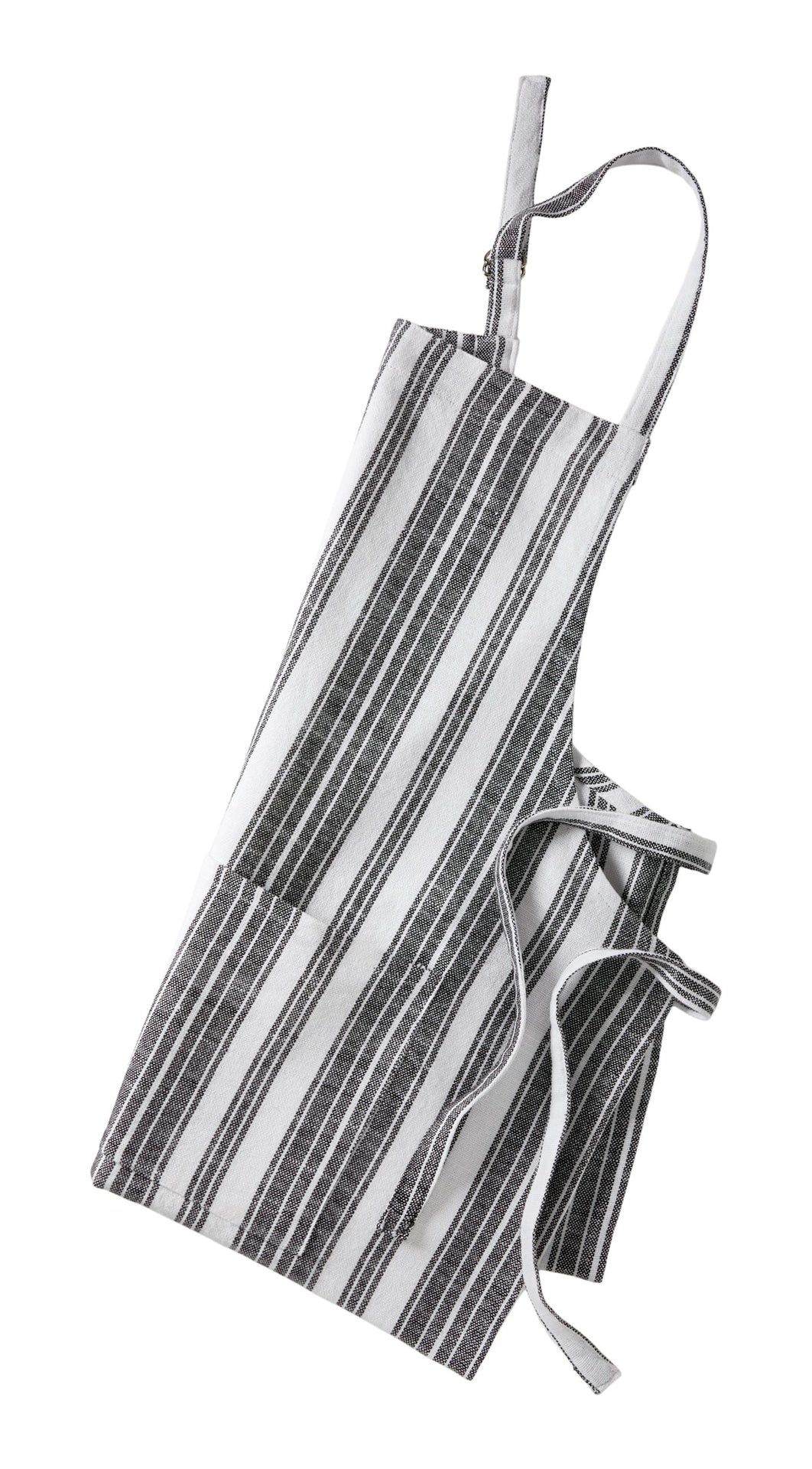 Adjustable Stripped Apron for Cooking, Black & White, One Size
