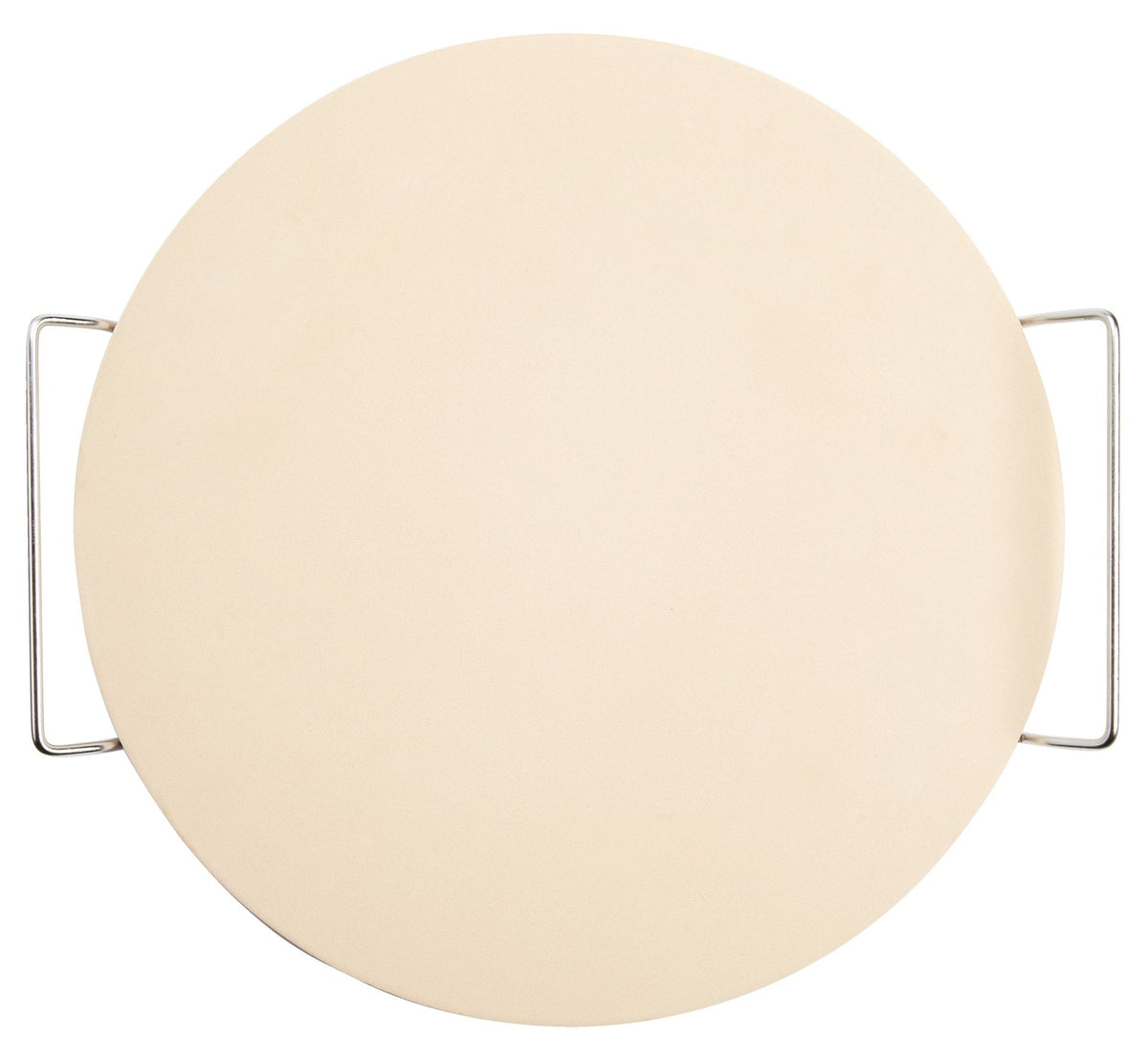 Ceramic Round Pizza Stone & Serving Rack, 15-in