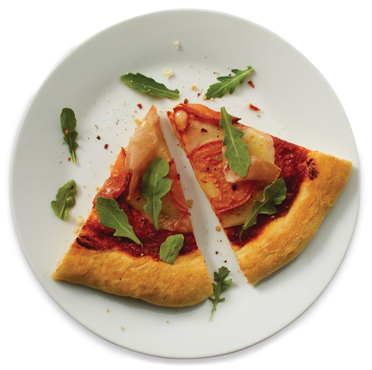 Ceramic Round Pizza Stone & Serving Rack, 15-in