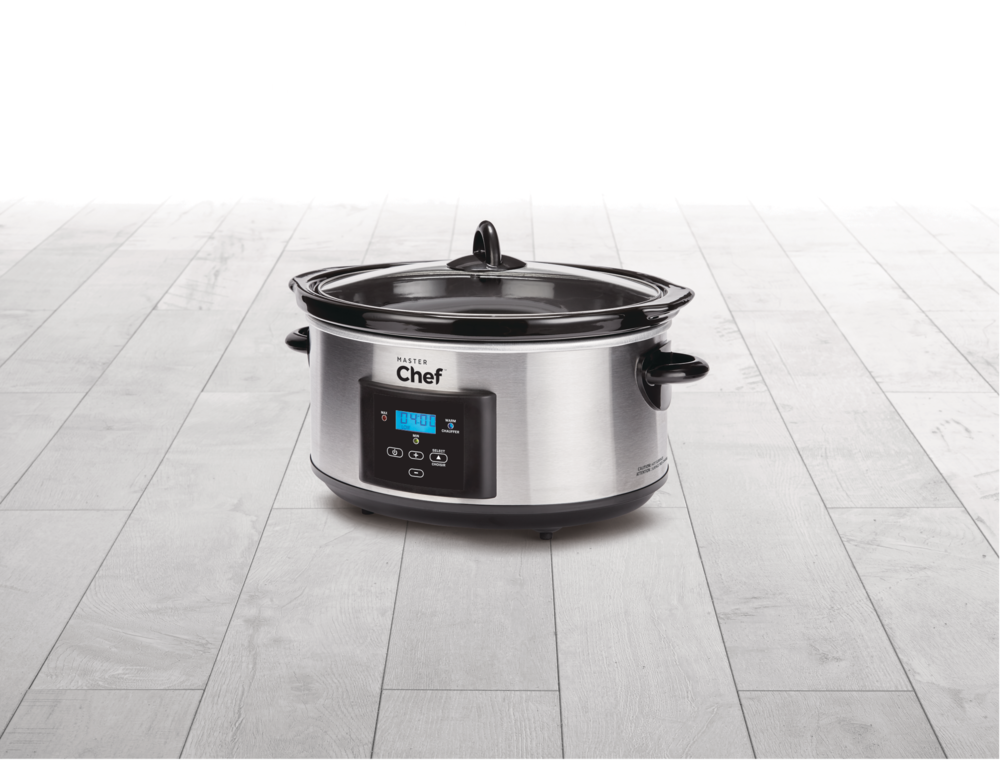Digital Programmable Slow Cooker, Stainless Steel, 6qt