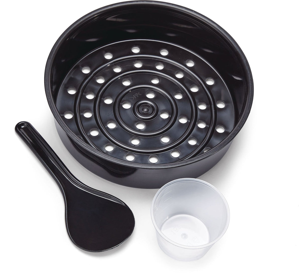 One-Touch Non-Stick Rice Cooker & Steamer, Black, 20 Cups
