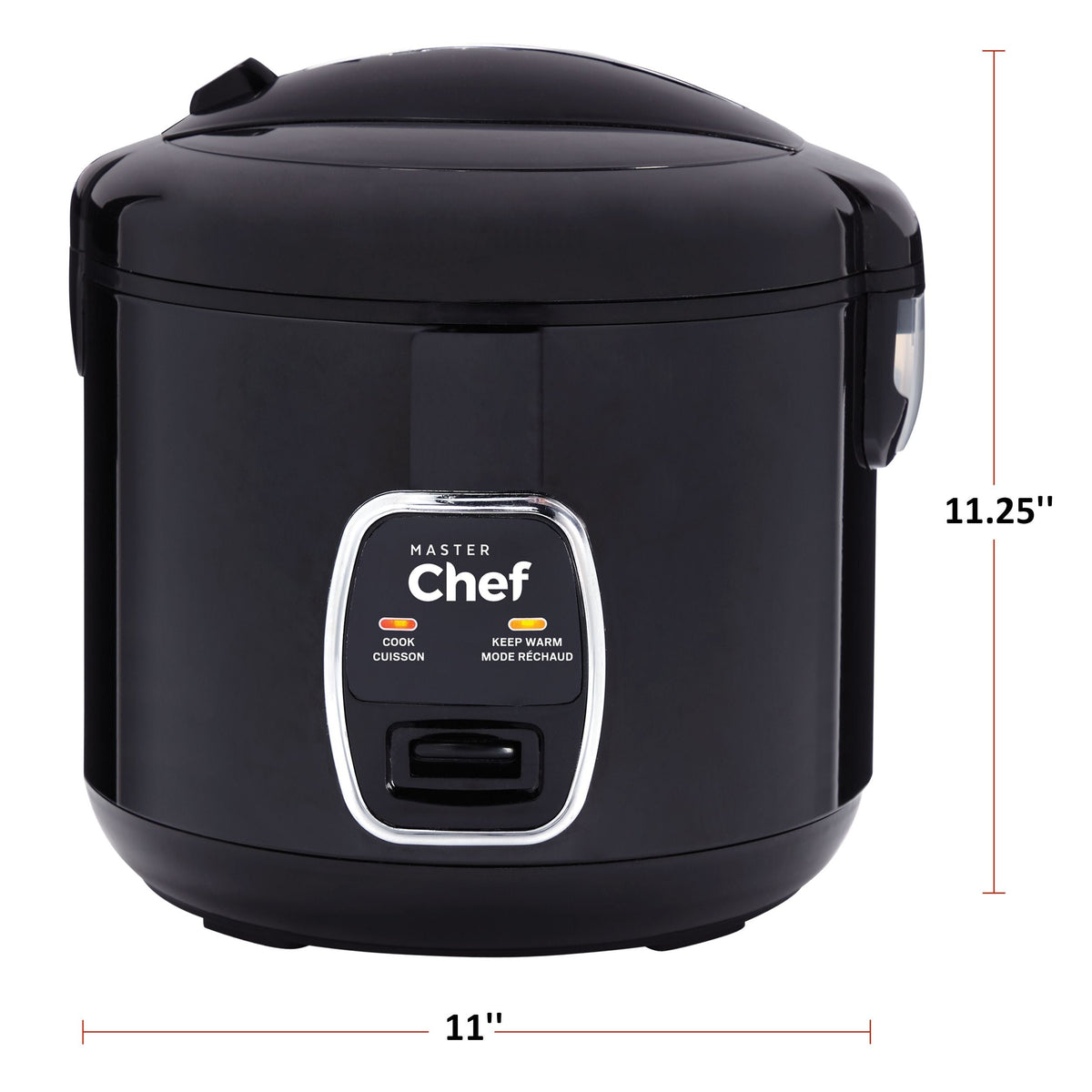 One-Touch Non-Stick Rice Cooker & Steamer, Black, 20 Cups